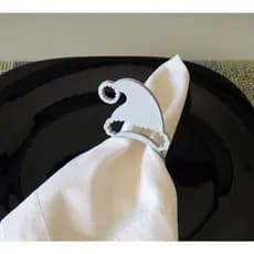 Kit com 4 argolas para guardanapo natal 3D | Decoração Moderna
