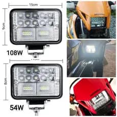 Farol Led CG Tornado Adaptação 6000k Motos