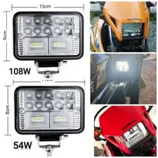 Farol Led Moto Luz Alta Baixa Café Race Moto