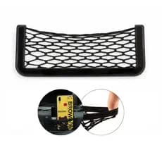 Suporte Porta Objetos Rede Multiuso Para Carro Porta Treco de Celular Chaves  + Primer de Aderência