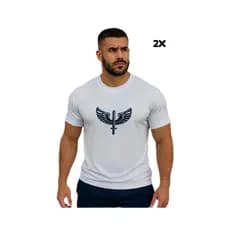 Kit Com 02 Camisas de Treinamento Físico Militar da Força Aérea Brasileira Dry Fit