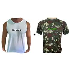 Kit Camisa de TFM + Camisa Camuflada padrão EB - Dryfit (bordadas)