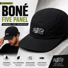 Boné Five Panel Anth Co - Impermeável e Confortável, Proteção UV
