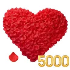 Kit 5000 Pétalas de Rosas Artificiais Vermelhas Decoração Casamento Festas