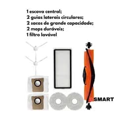 Kit Acessorios Compativel Com Aspirador Robo Xiaomi X20+
