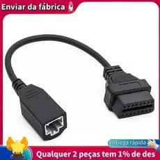 Cabo OBD2 Para Honda 3Pin OBD1 Adaptador OBD2 OBDII Ferramenta De Diagnóstico Compatível Com Conector De 3 Pinos 16