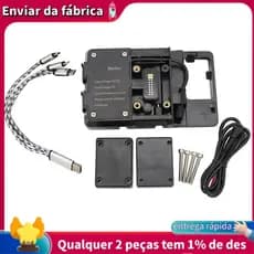 Suporte Do Telefone Da Moto De Navegação Carregador USB Para R1200GS R1250GS ADV GS1200 GS1250 F700GS Peças Reposição