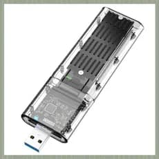 (Ufgt) Gabinete Externo M . 2 NGFF SATA SSD De Alta Velocidade USB3.0 Gen1 5Gb/S Transparente Estojo De Disco Rígido Par