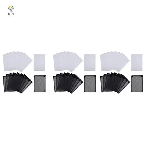 48 Sacos De Malha Para Aquário PCS , Filtro De Mídia De Nylon Com Zíper (Carbono Particulado) , Bio Balls