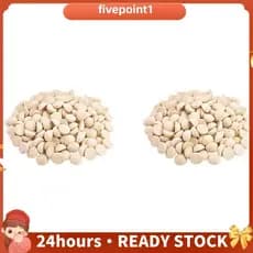 600 Peças Bolas De Madeira Divididas Inacabadas Meia Meio Redondas Artesanais Para Artes DIY 15mm