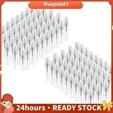 100 Pcs Atomizador De Perfume Descartável , Frasco Plástico Transparente Portátil De Fragrância-3Ml