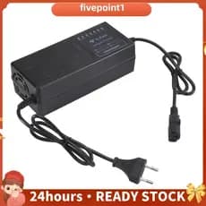 Carregador De Veículo Elétrico 48V 20AH Com Display De 7 Luzes Proteção Contra Vazamento De Corrente/Plugue Ue De Pulso