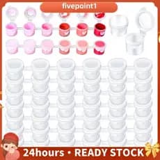 100 Tiras 600 Potes De Tinta Vazios Pintura Para Salas De Aula Escola Artes Artesanato Suprimentos , 3ml/0.1oz