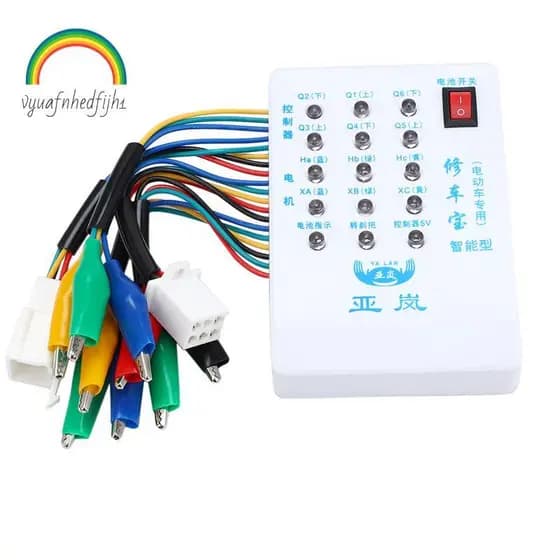 Testador De Controlador De Motor Sem Escova 24V/36V/48V/60V/72V Carro Elétrico E-Bike Scooter Hall Dispositivo De Teste