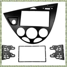 (P X C W) 2 Din Rádio Fasica Para Ford Focus/Fiesta Painel Estéreo Kit De Aparador De LHD Instalação De Reposição