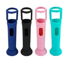 (Qxcw) 2 Unidades De Capa De Silicone Para Microfone Sem Fio PartyBox Protetora Anti-Rolamento Com Base