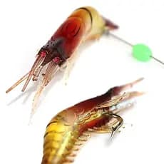 ISCA ARTIFICIAL CAMARÃO LARANJA ESCURO 9 cm