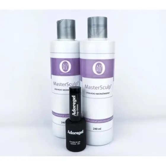 Kit Promocional 2 Monômer adore de 240 ml e 1 Top Gloss 10ml