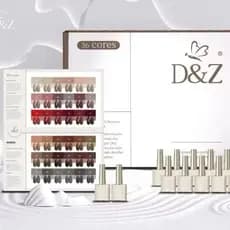 nova coleção 36 esmaltes em gel D&Z 15ml + tabuleiro