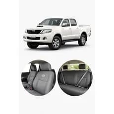 Capa Para Banco Em Couro Ecológico Personalizada Sob Medida Carro Toyota Hillux 2006 A 2015