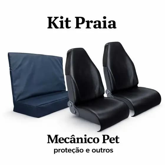 Capa Protetora Impermeável Banco Carro Pet Praia Areia Agua Sujeira Conservar  Kit 3 Capas Couro