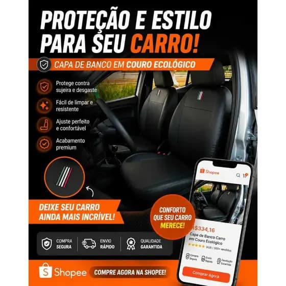 Capa De Banco Carro Em Couro Sintético Nova Strada Cabine Dupla 2021 Á 2026 Premium