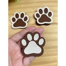 Recorte de feltro patinha de cachorro pet - faça você mesmo chaveiro de patinha de cachorro