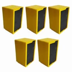 5 Porta Guardanapo TV Mesa Lanchonete Bares Amarelo