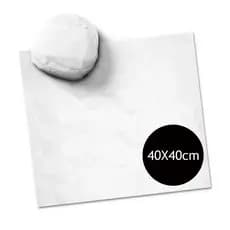 Papel Acoplado Liso 40X40 Barreira Lanches Alimentos c 400