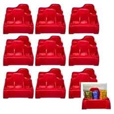 10 Porta Guardanapo Sachês Fura Sachês Preto/vermelho/cores