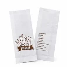 Saco Saquinho Pastel Grande 500 Unidades Branco Pastelaria