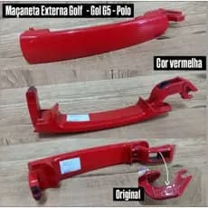 Par Maçaneta Externa Original Vermelha  Gol g5/ Polo