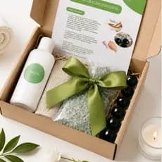 Spa Dos Pés Relaxante/Presente Feminino - Esfoliante+Pedra-Pomes+Kit Escalda+Bolinhas Massageadoras