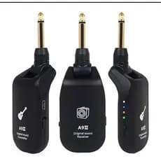 Conjunto Transmissor De Receptor A9ll De Guitarra Plug And P. A9 UHF Sem Fio  Sistema De Guitarra Sem Fio 4 canais