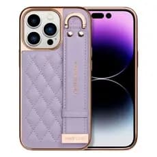 Capa de telefone de couro de microfibra para iPhone