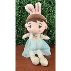 Boneca Kwai plush girl com orelha de coelho 45cm