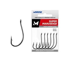 Anzol Super Maruseigo Black Nickel Todos Tamanho Em Aço Resistente