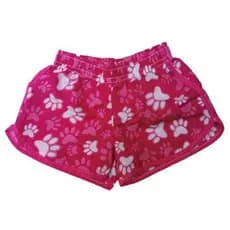 Shorts tactel infantil feminino kit com 4 peças
