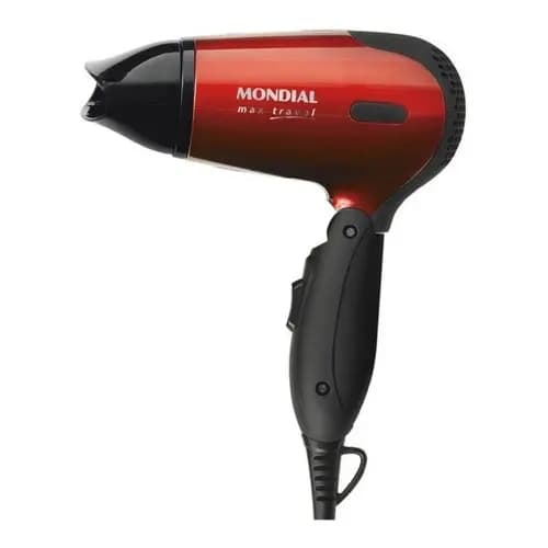 Secador De Cabelos Viagem Mondial Mini Dobrável Sc-10 Bivolt