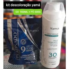 Kit Descoloração Yamá Platinado Ox 30V  900ml + Pó Desc.  300g