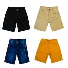Bermuda Short Jeans Para Menino Com Regulagem Interna De Tamanho Na Cintura