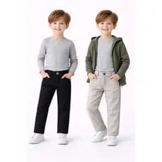 Kit 2 Calcas Jeans Sarja Infantil Masculino Para Menino