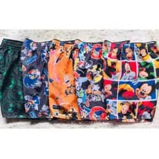 Kit 5 Bermuda Short Tactel Infantil Estampada Verão