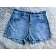 Short Jeans Feminino Short Jeans Cintura Alta Bermuda Jeans Feminina Envio Já