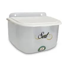 Saleiro De Parede Transparente Com Tampa Plastica 1kg