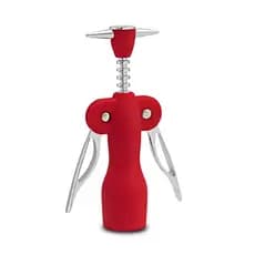 Saca Rolhas Abridor De Garrafas Metal Inox Emborrachado