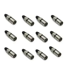 12 Un Plug Conector Canon XLR Macho, Plug Cannon, Plug DMX XLR