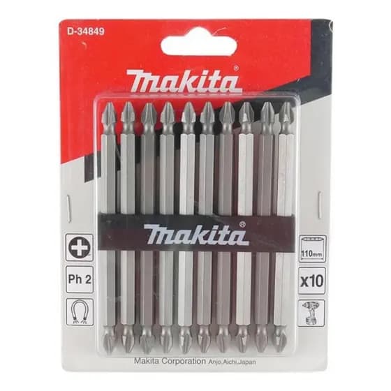 Kit Bits Com 10 Unidades Ph2 110mm D-34849 Makita