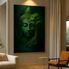 Quadro Decorativo GRANDE Alta Resolução Para Sala Quarto Escritório Quadro Buda Arvore