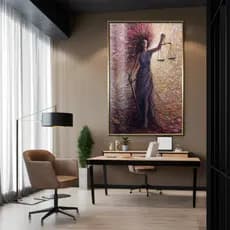 Quadro Decorativo GRANDE Alta Resolução Para Sala Quarto Escritório Quadro Deusa Themis Advocacia